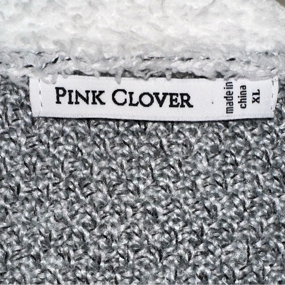 PINK CLOVER Womens extra large double pocket open front cardigan Stitch Fix NWOT - Picture 5 of 11
